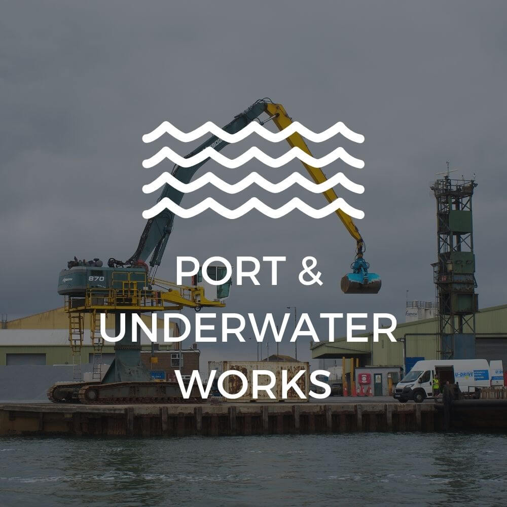 Excavator Attachment Application Port & Underwater Works