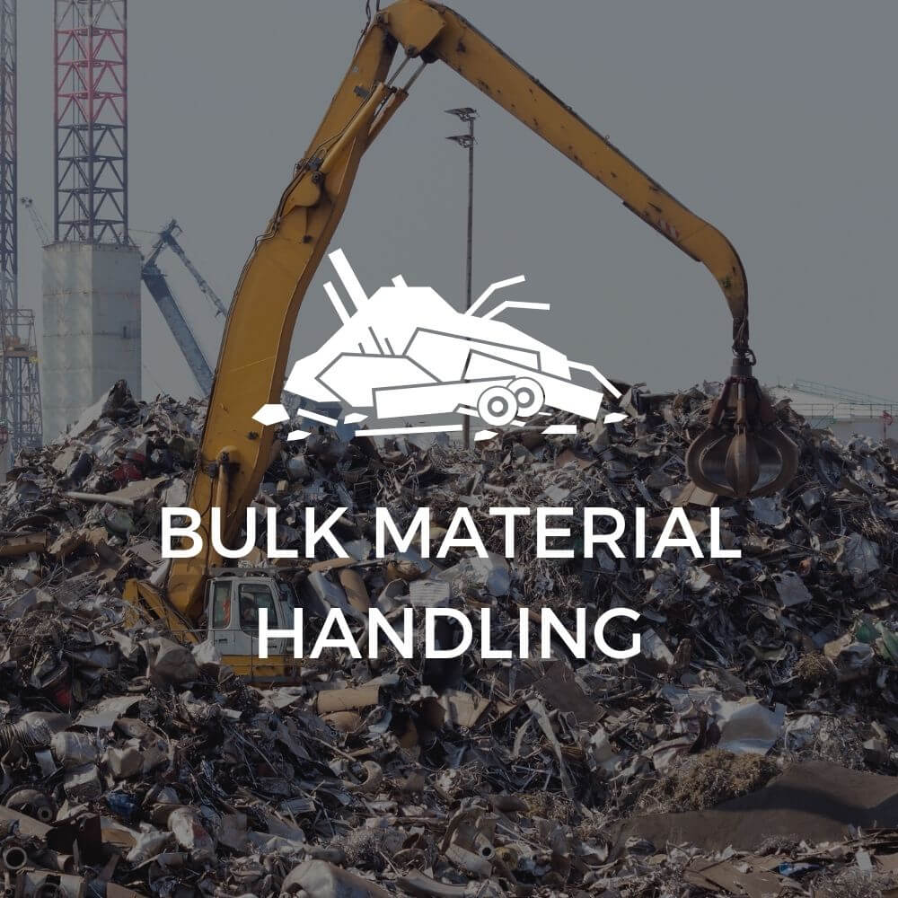 Excavator Attachment Application Bulk Material Handling