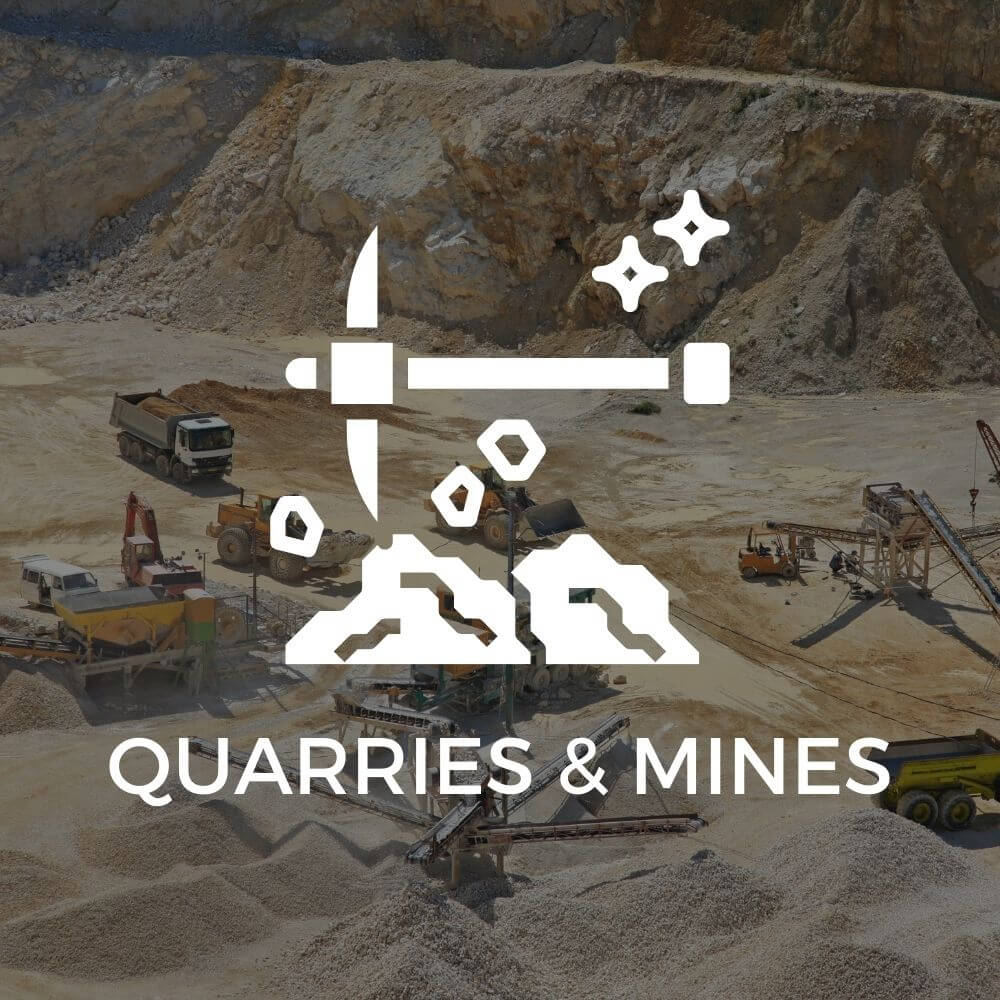 Excavator Attachments Application Quarries & Mines