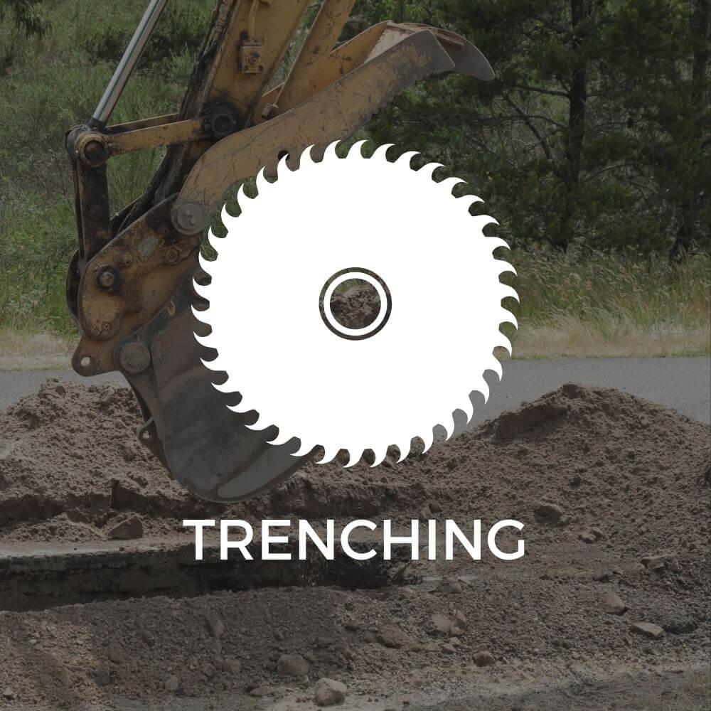 Excavator Attachment Application Trenching