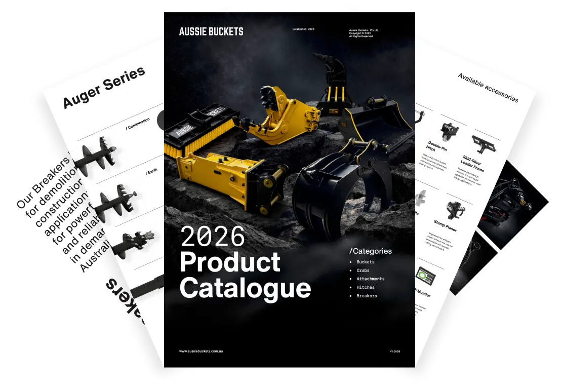 Aussie Buckets 2026 product catalogue cover
